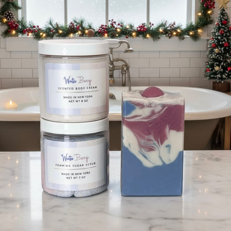 Winter Berry Bath Set