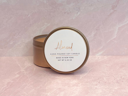 Almond Tin Candle