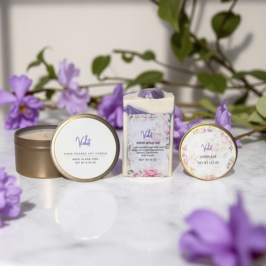 Violet Bath Set