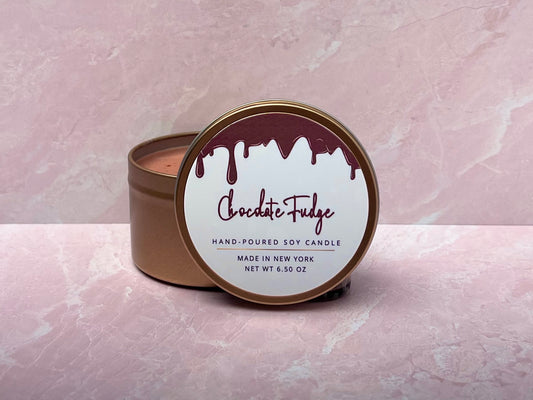 Chocolate Fudge Tin Candle