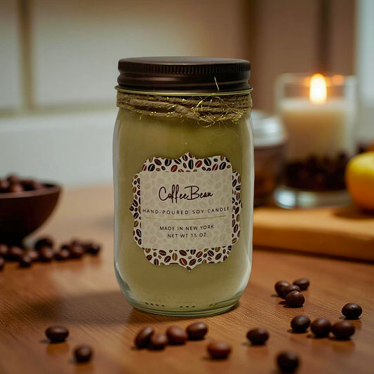 Coffee Bean Mason Jar Candle