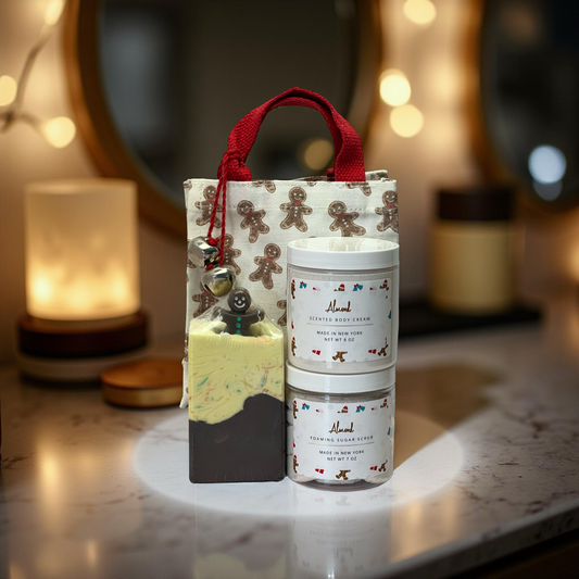 Gingerbread Almond Bath Set