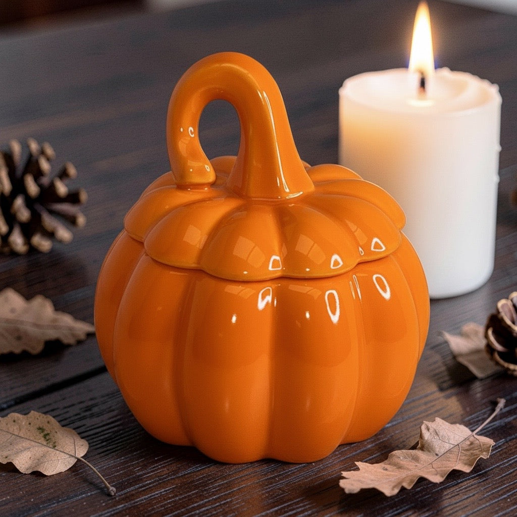 Whimsical Pumpkin Candle