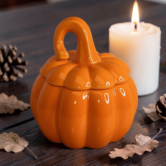 Whimsical Pumpkin Candle